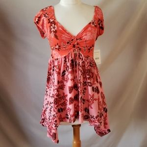 New Free People La Bamba Babydoll Top